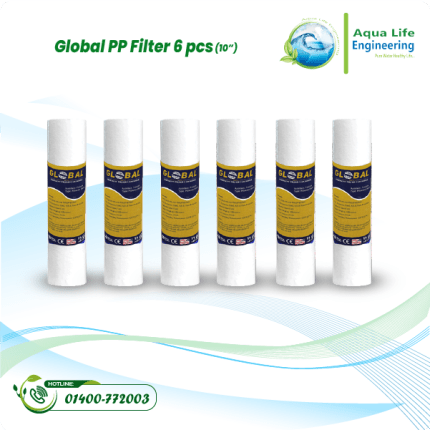 Pack of 6-Pcs Global Tech Sediment PP Filter