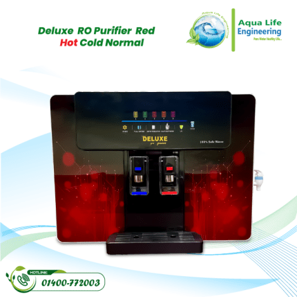 Deluxe Queen Hot Cold Normal RO Water Purifier  Red