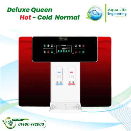 Deluxe Queen Hot Cold Normal RO Water Purifier Black Red