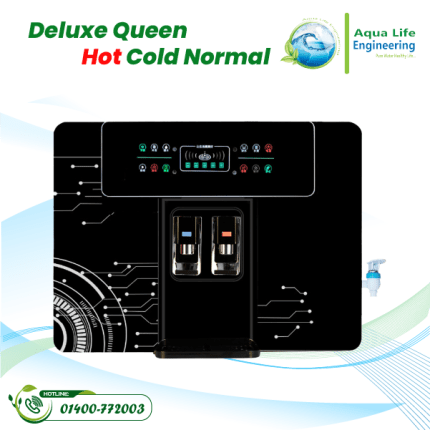 Deluxe Queen Hot Cold Normal RO Water Purifier Black Color