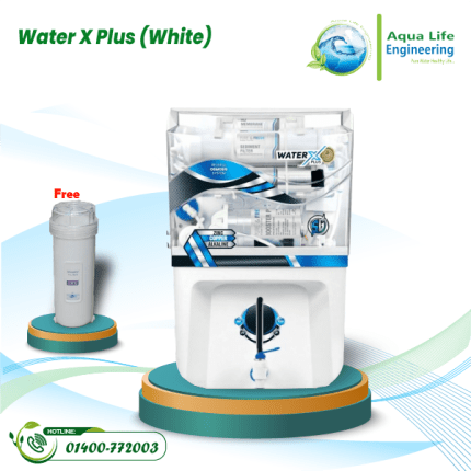 Water X Plus (White) Water Purifier,RO+UV+UF+Zinc+Copper+Alkaline,9-Stage.Capacity-100.GPD:12 Litre